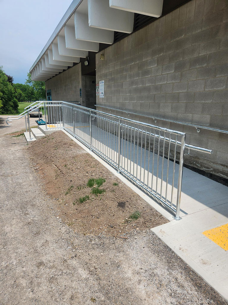 new accessible ramp at Maple Park