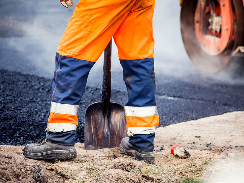 image of a road construction site