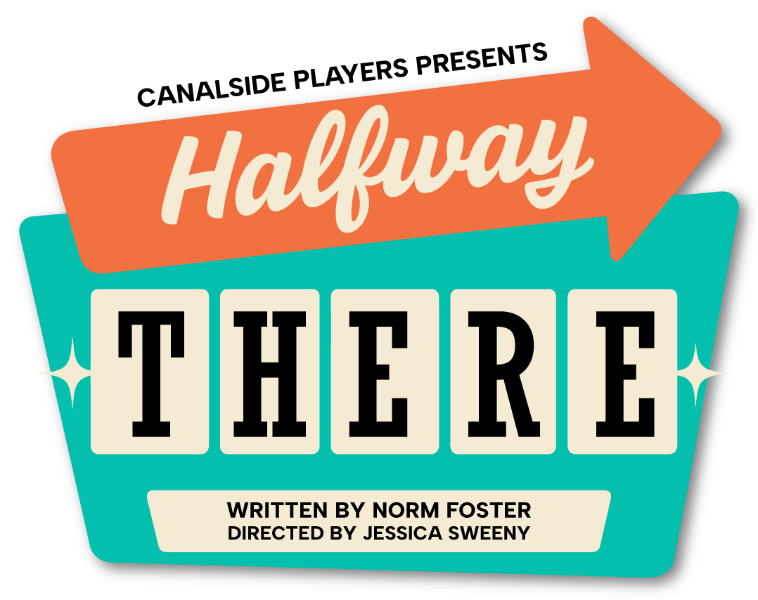 graphic of a diner sign saying Halfway There