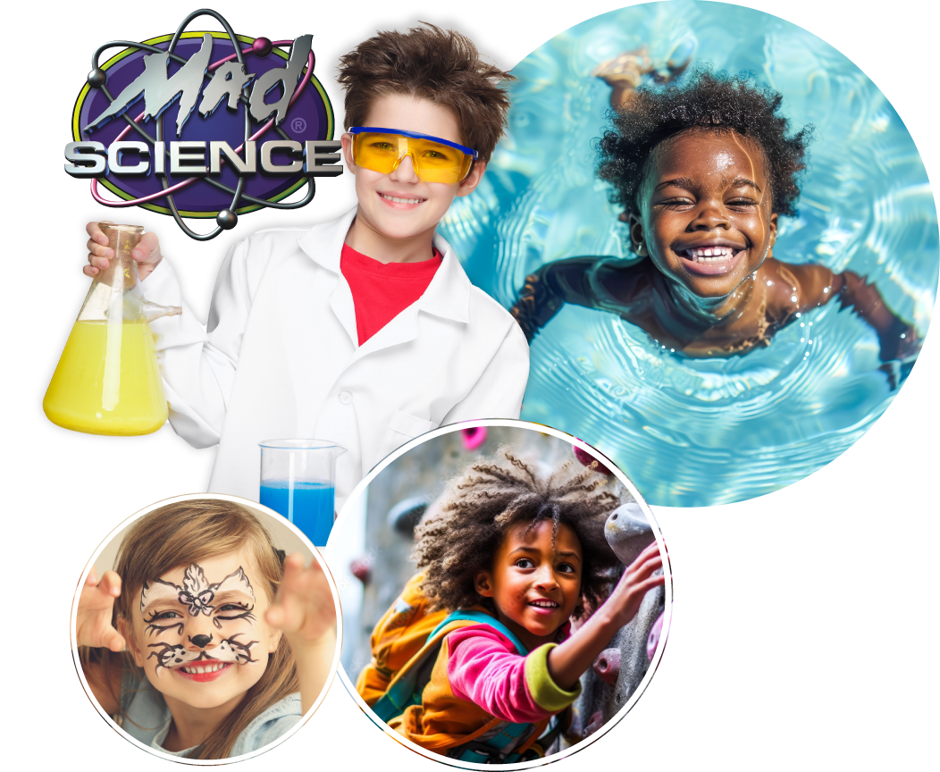 image collage of children's activities