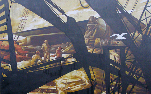 image of The Canal Construction Mural