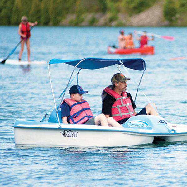  image of patrons enjoying the waterway 