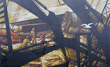 Canal Construction Mural