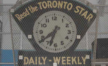 The Toronto Star Arena Clock