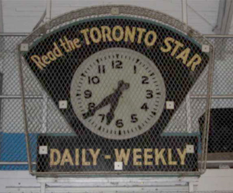 The Toronto Star Arena Clock now