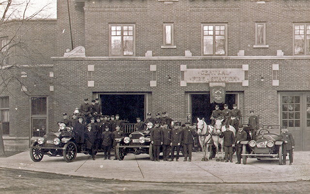 image of Central Firehall then