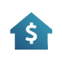 icon of a house with a dollar sign