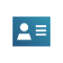 icon of a contact card