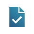 icon of paper with check mark