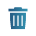 icon of trash can