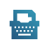 typewriter icon