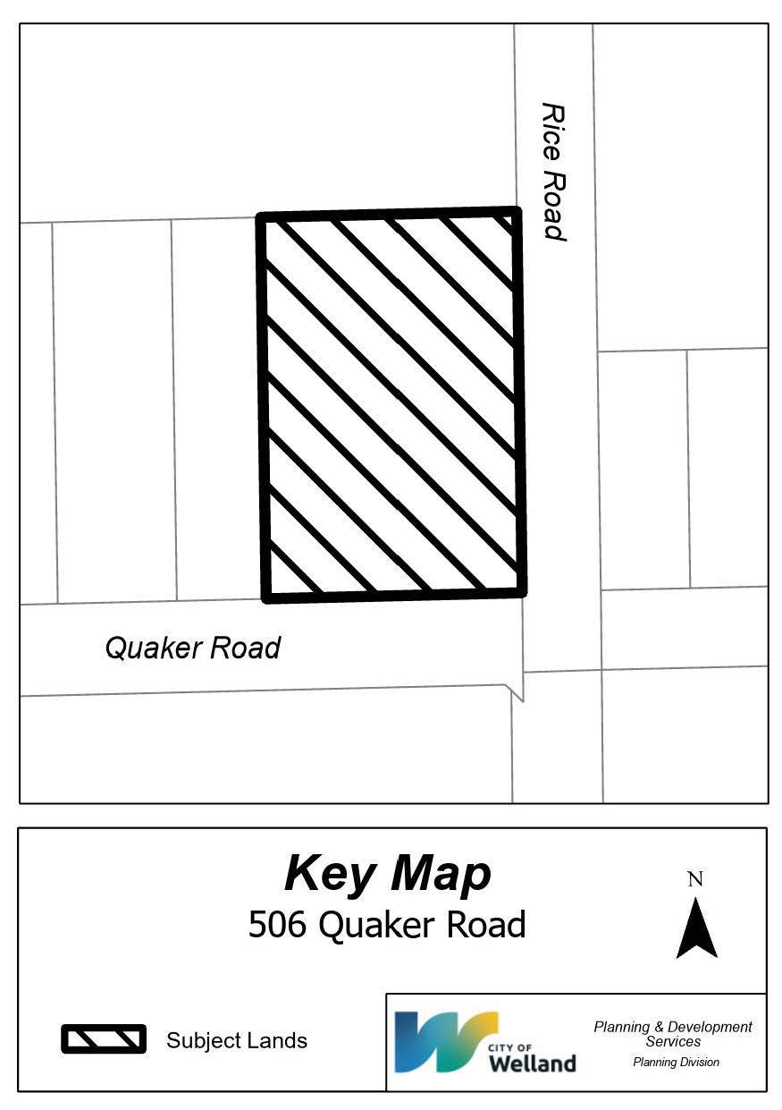 map showing quaker road property
