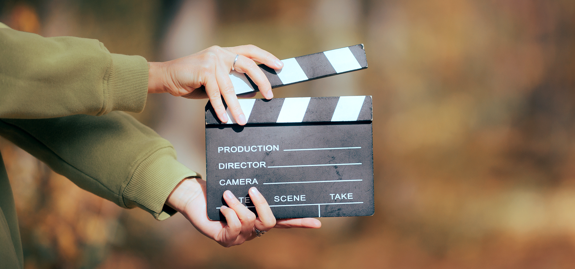 film setting outdoors