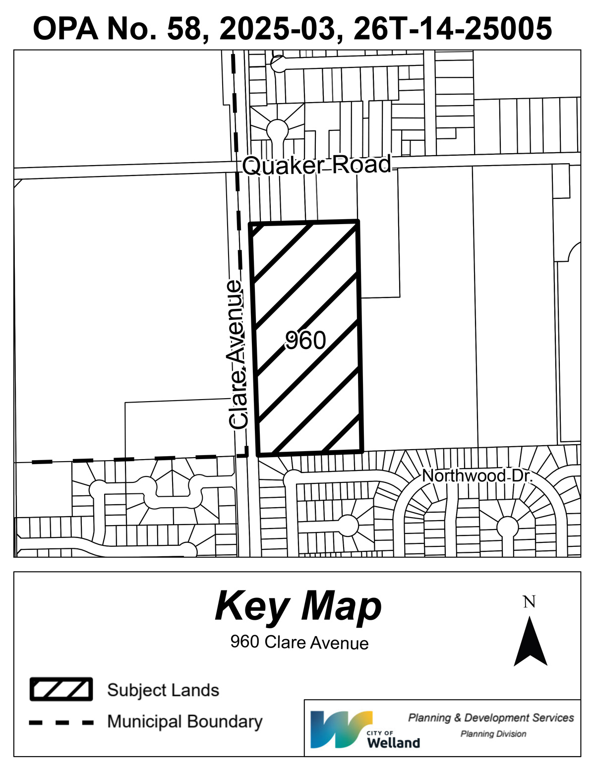 Map at 960 Clare
